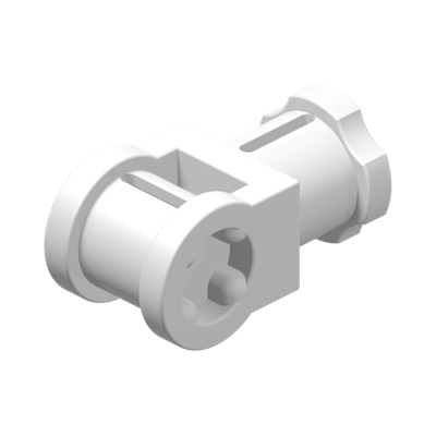 CATCH W. CROSS HOLE · LEGO 6375684 (réf. BrickLink 32039) · White (réf. BrickLink White)