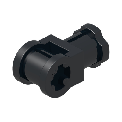 CATCH W. CROSS HOLE · Black (réf. BrickLink Black)