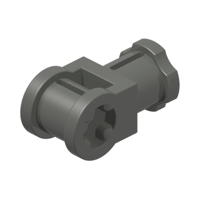 CATCH W. CROSS HOLE · Dark Stone Grey (réf. BrickLink Dark Bluish Gray)