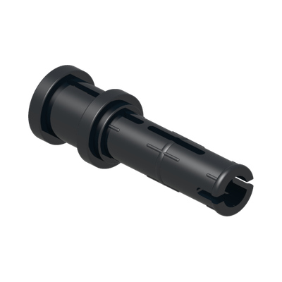 2M FRIC. SNAP W/CROSS HOLE · Black (réf. BrickLink Black)