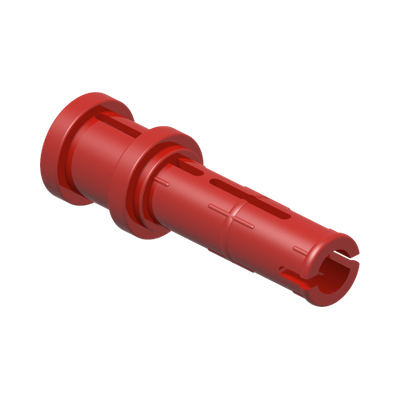 2M FRIC. SNAP W/CROSS HOLE · Bright Red (réf. BrickLink Red)