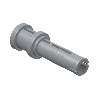 2M FRIC. SNAP W/CROSS HOLE · Medium Stone Grey (réf. BrickLink Light Bluish Gray)