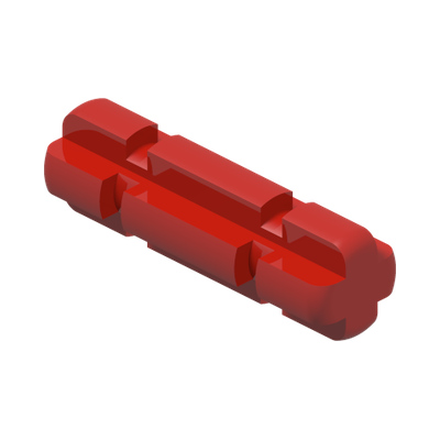 2M CROSS AXLE W. GROOVE · LEGO 4142865 (réf. BrickLink 32062) · Bright Red (réf. BrickLink Red)