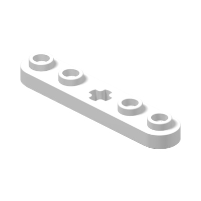TECHNIC ROTOR, 2 BLADES · LEGO 6280386 (réf. BrickLink 32124) · White (réf. BrickLink White)