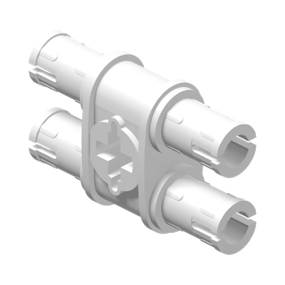 Technic, Pin Double with Axle Hole · LEGO 4118979 (réf. BrickLink 32138) · Couleur BrickLink : White