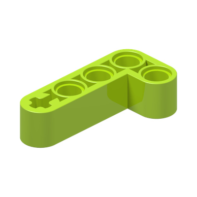 TECHNIC ANG. BEAM 4X2 90 DEG · Bright Yellowish Green (réf. BrickLink Lime)
