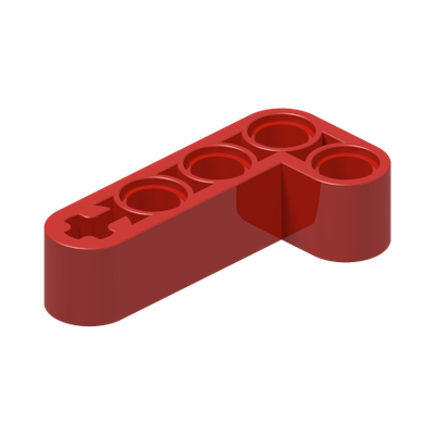 TECHNIC ANG. BEAM 4X2 90 DEG · Bright Red (réf. BrickLink Red)