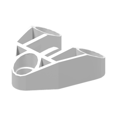 Technic, Pin Connector 3 x 3 with Axle and 3 Pin Holes · LEGO 4125367 (réf. BrickLink 32175) · Couleur BrickLink : White