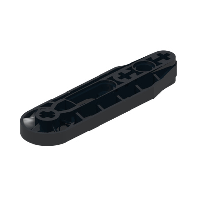 Technic, Liftarm, Modified Fan 1 x 7 · LEGO 4120182 (réf. BrickLink 32177) · Couleur BrickLink : Black