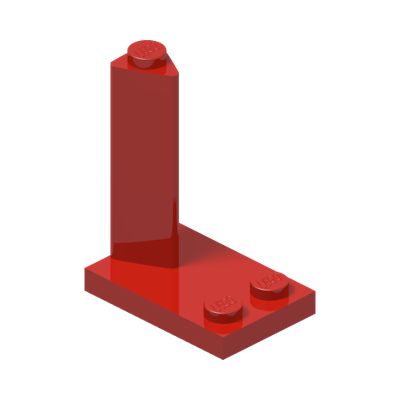 Train Direction Switch - 4.5V 2 x 3 · Réf. BrickLink 3218 · Couleur BrickLink : Red