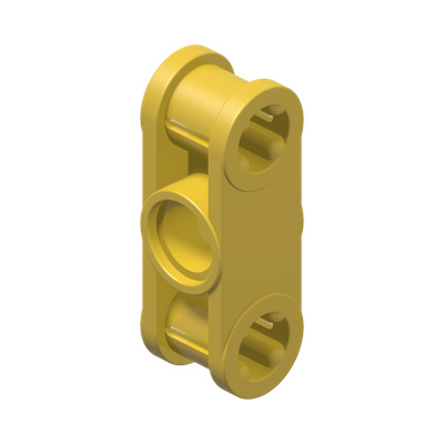 DOUBLE CROSS BLOCK · Bright Yellow (réf. BrickLink Yellow)