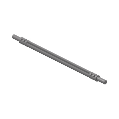 Hose, Soft Axle 12L · LEGO 6062932 (réf. BrickLink 32200) · Couleur BrickLink : Flat Silver