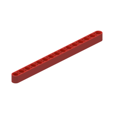 TECHNIC 15M BEAM · Bright Red (réf. BrickLink Red)