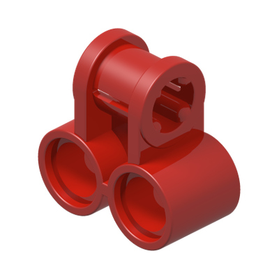 TECHNIC CROSS BLOCK 2X1 · Bright Red (réf. BrickLink Red)