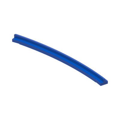 Train, Track Rail Curved Inside with Tapered Ends · Réf. BrickLink 3230a · Bright Blue (réf. BrickLink Blue)