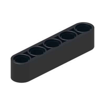 TECHNIC 5M BEAM · Black (réf. BrickLink Black)