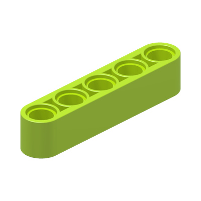 TECHNIC 5M BEAM · Bright Yellowish Green (réf. BrickLink Lime)