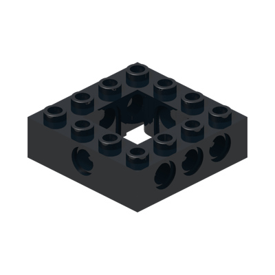 4X4 BRICK, Ø 4,85 · Black (réf. BrickLink Black)