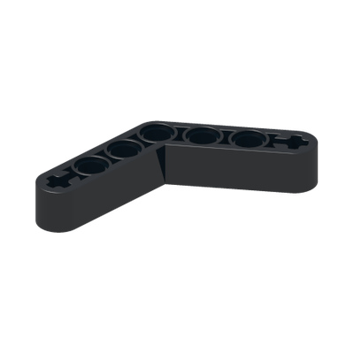 TECHNIC ANGULAR BEAM 4X4 · Black (réf. BrickLink Black)