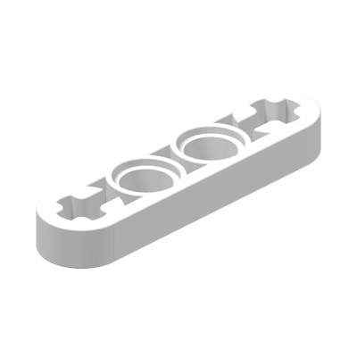 LEVER 1X4, WITHOUT NOTCH · LEGO 6360072 (réf. BrickLink 32449) · White (réf. BrickLink White)
