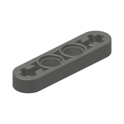 LEVER 1X4, WITHOUT NOTCH · Dark Stone Grey (réf. BrickLink Dark Bluish Gray)