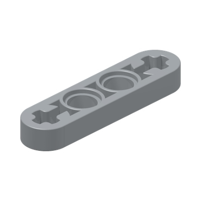LEVER 1X4, WITHOUT NOTCH · Medium Stone Grey (réf. BrickLink Light Bluish Gray)