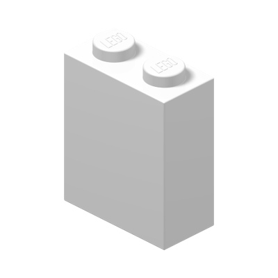BRICK 1X2X2 · LEGO 4113261 (réf. BrickLink 3245b) · White (réf. BrickLink White)