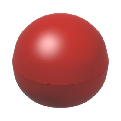 BALL 10.2, W/ CROSS HOLE · Bright Red (réf. BrickLink Red)