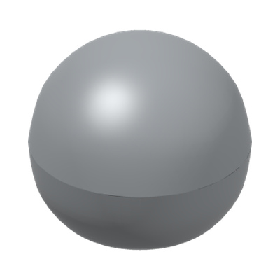 BALL 10.2, W/ CROSS HOLE · Medium Stone Grey (réf. BrickLink Light Bluish Gray)