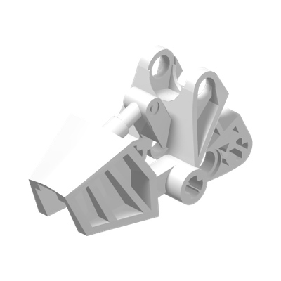Bionicle Foot with Ball Joint Socket 3 x 6 x 2 1/3, Rounded Tops · Réf. BrickLink 32475 · Couleur BrickLink : White