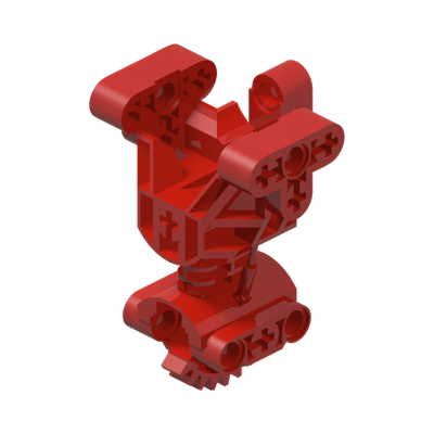 Bionicle Body Torso Trunk Gearbox · LEGO 4143527 (réf. BrickLink 32489) · Couleur BrickLink : Red