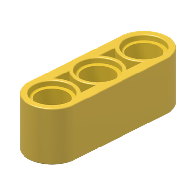 TECHNIC 3M BEAM · Bright Yellow (réf. BrickLink Yellow)