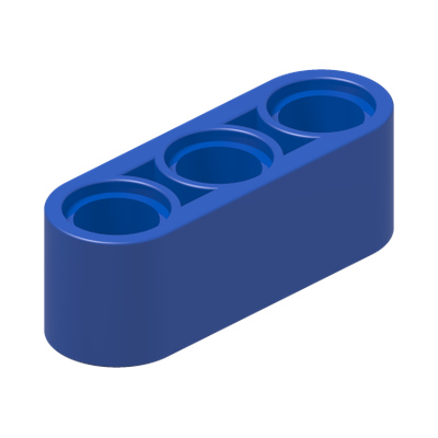 TECHNIC 3M BEAM · Bright Blue (réf. BrickLink Blue)