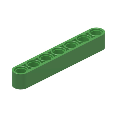 TECHNIC 7M BEAM · Bright Green (réf. BrickLink Bright Green)