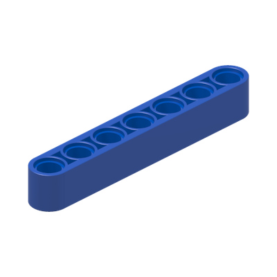 TECHNIC 7M BEAM · Bright Blue (réf. BrickLink Blue)