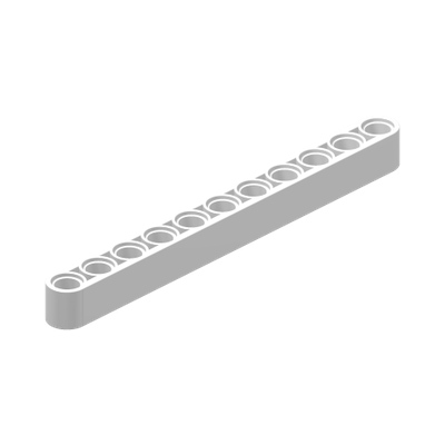 TECHNIC 11M BEAM · LEGO 6028103 (réf. BrickLink 32525) · White (réf. BrickLink White)