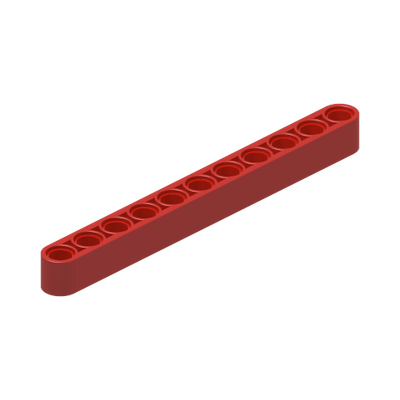 TECHNIC 11M BEAM · Bright Red (réf. BrickLink Red)