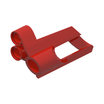 Technic, Panel Fairing # 6 Small Short, Large Hole, Side B · LEGO 4143150 (réf. BrickLink 32528) · Couleur BrickLink : Red