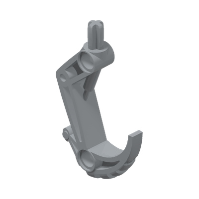 Bionicle Claw Hook with Axle · LEGO 4234608 (réf. BrickLink 32551) · Couleur BrickLink : Light Bluish Gray