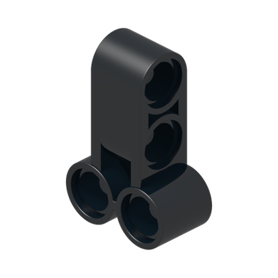 TECHNIC CROSSBLOCK 2X3 · Black (réf. BrickLink Black)