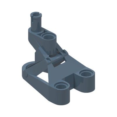 Bionicle Foot Tohunga · Réf. BrickLink 32576 · Sand Blue (réf. BrickLink Sand Blue)