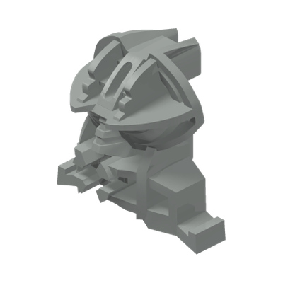 Bionicle Head Connector Block (Tohunga) · LEGO 4195040 (réf. BrickLink 32579) · Couleur BrickLink : Light Gray