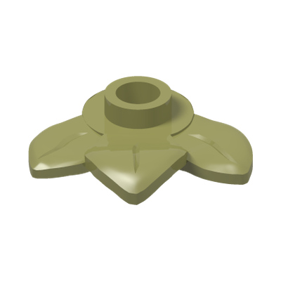 PLANT, W/ PLATE 1X1, NO. 1 · Olive Green (réf. BrickLink Olive Green)