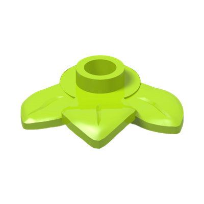 PLANT, W/ PLATE 1X1, NO. 1 · LEGO 6286831 (réf. BrickLink 32607) · Bright Yellowish Green (réf. BrickLink Lime)