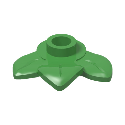 PLANT, W/ PLATE 1X1, NO. 1 · Bright Green (réf. BrickLink Bright Green)