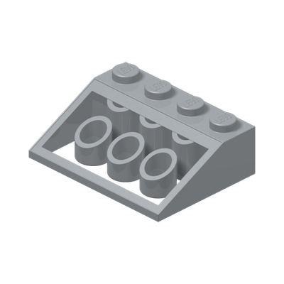 ROOF TILE 3X4/25° · Medium Stone Grey (réf. BrickLink Light Bluish Gray)