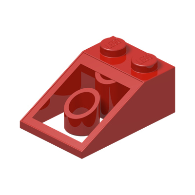 ROOF TILE 2X3/25° · Bright Red (réf. BrickLink Red)