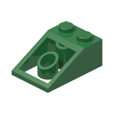 ROOF TILE 2X3/25° · Dark Green (réf. BrickLink Green)