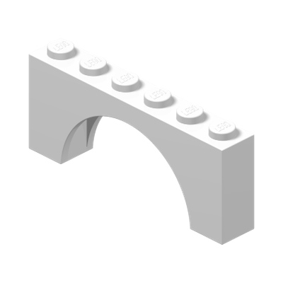 Arch 1 x 6 x 2 - Thick Top with Reinforced Underside