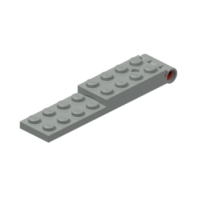 Hinge Plate 2 x 8 · LEGO 4106906 (réf. BrickLink 3324c01) · Couleur BrickLink : Light Gray